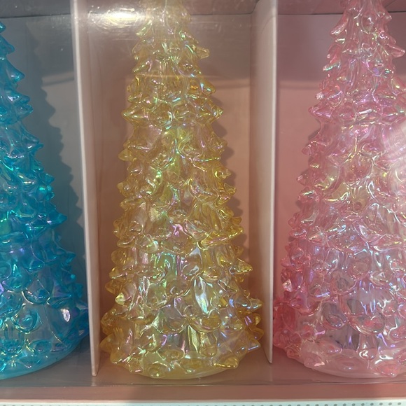 Cupcakes & Cashmere Pastel LIGHT UP Led Christmas Trees 7" - Picture 3 of 6